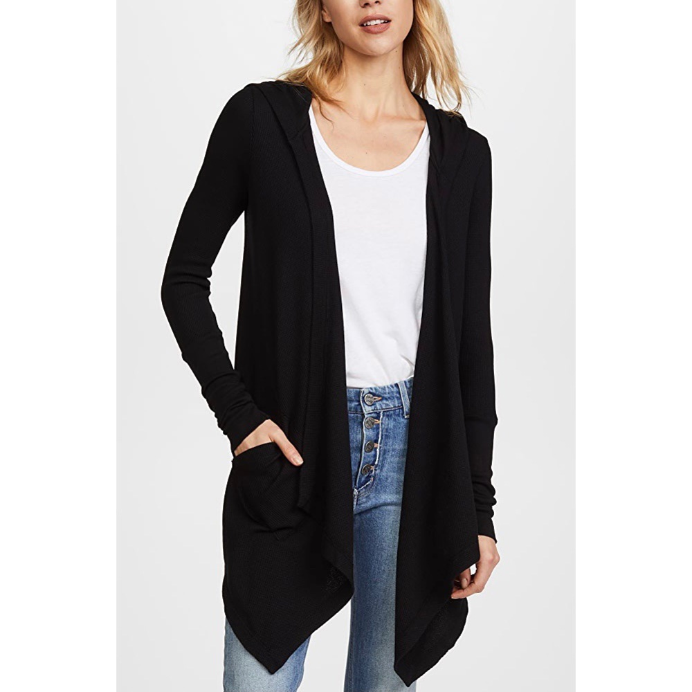 SPLENDID Thermal Waterfall Cardigan with Hood